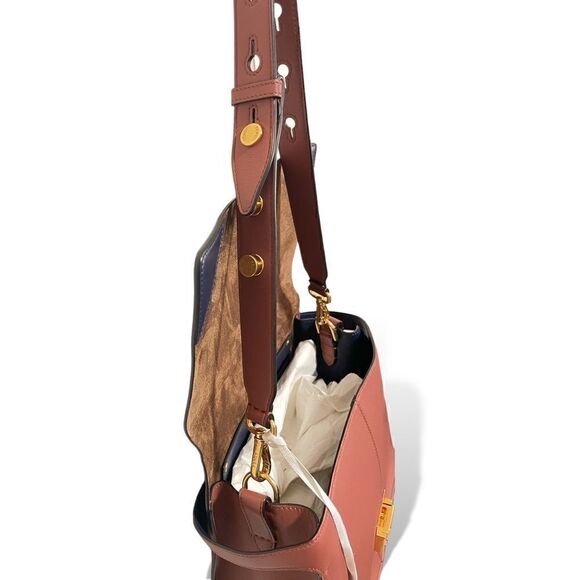 ❤️SOLD❤️Fendi Kan U Rust Brown Calfskin Leather Large Shoulder Bag - Picture 5 of 15